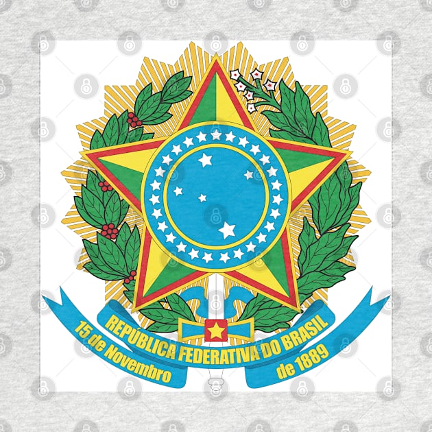 Brazilian Coat of Arms by zwrr16